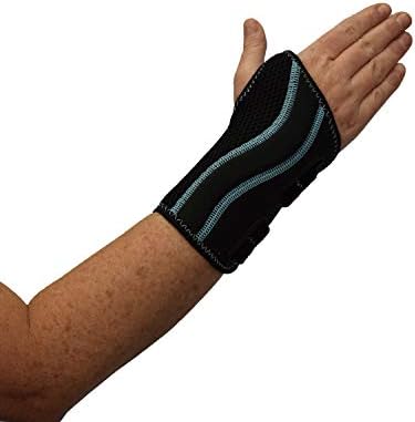 Trainers Choice Wrist Brace and Support with Double Stays Assists with Sprains, Strains, Carpal Tunnel Syndrome, Repetitive Strain Injuries and Wrist Immobilization - Right L/XL