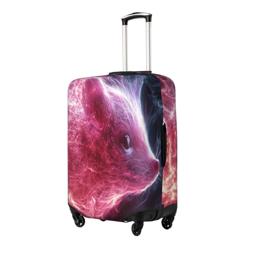 The Glowing Hedgehog Durable Luggage Cover Suitcase Protector Anti-Scratch Luggage Cover Fits 18-32inch Luggage, Black, Small2