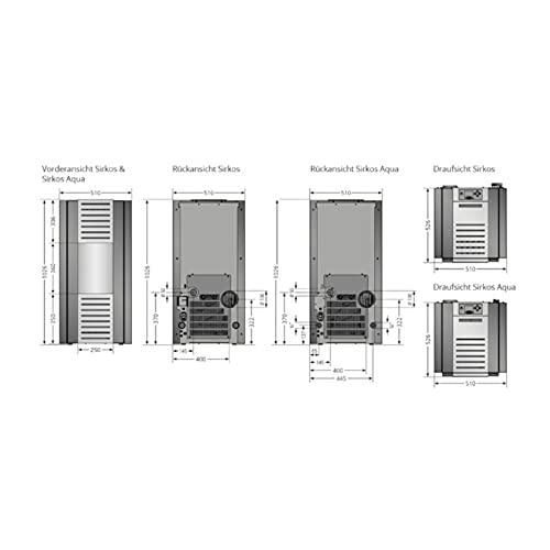 Kaminofen wasserführend Justus 7971 11 Sirkos Aqua