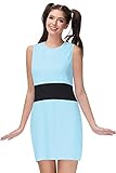 Halloween Women's Bubbles Cosplay Party Mini Costume One Piece Sleeveless Lovely Dresses Blue S