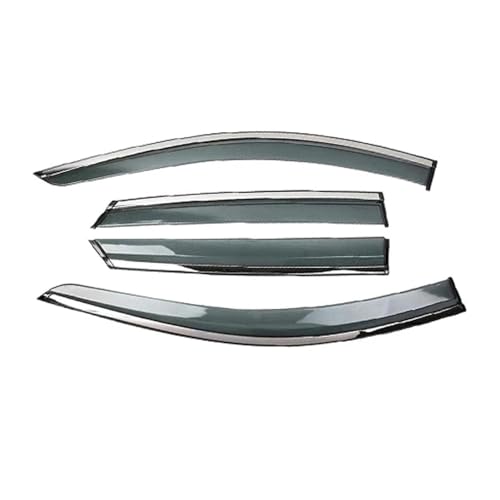 ARRPO Deflectores de Viento for Coche 4 Piezas, for KIA, for Cadenza 2011-2012 Visera de Ventana Lateral de Coche Deflector de Ventana de Lluvia y Sol Cubierta Protectora de Lluvia Adhesiva Deflectore