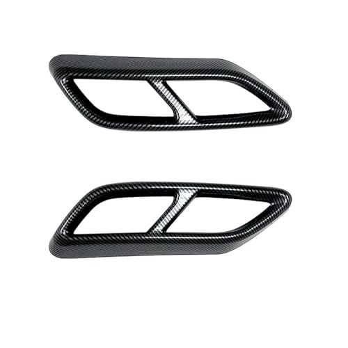 Yuegtik Pièces Couvercle Sortie Silencieux D'échappement Voiture Accessoires Externes pour A3 8Y pour Ligne S pour Sportback pour Berline 2021 2022 2023 Arrière Décorer(Type 2)