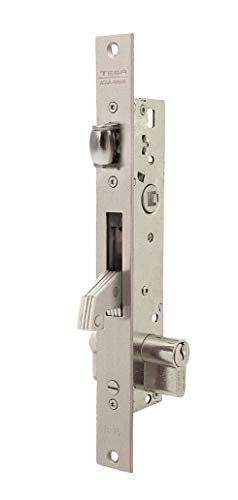 Tesa Assa Abloy - Lock with Metallic Profiles, 2246203AI, With Shield, Entrada 20 mm