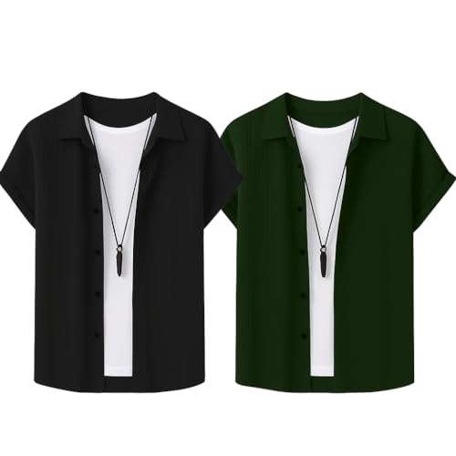 Image of Lymio Stylish Casual Regular Fit Shirt for Men|| Men Regular Fit Shirt (Available in Combo Packs) (S-Kent-)