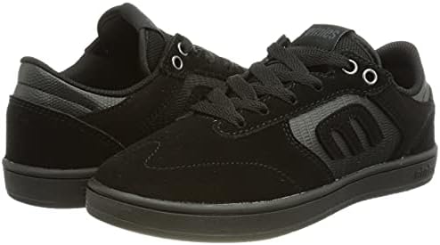 Etnies Kids Windrow Low Top Skate Shoe, Black/Black/Gum, 10 US Unisex Big | Image 7