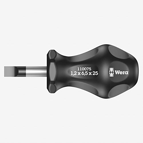 Wera - Stubby/Carburettor Slotted Screwdriver, 336 1.2 X 6.5 X 25mm - 5110075003