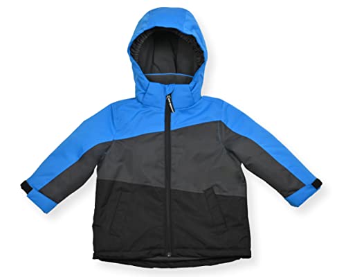 Image of Arctic Quest Boys' Bib Snow Pants and Ski Jacket Water-Resistant Snowsuit for Kids Winter Hooded Jacket, Blue Shadow, 2T