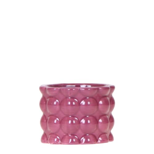 Cache-pot violet Ø 6 cm Cotton Shine rétro brillant pour mini plante