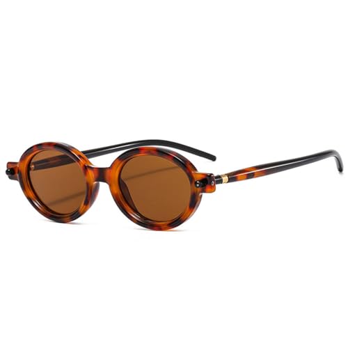 Lunettes de soleil ovales protection UV400 totale verres translucides océan et rivets punk