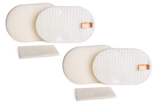 Green Label 2 Pack Replacement Foam and Felt Filter Kit for Shark Rocket Powerhead Vacuum Cleaners (Compares to XFFH400). Fits to: AH400, AH400C, AH401, AH401C, AH405, AH452, AH452W, AH454, AH454Q
