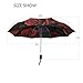 KAAVIYO Dark Rose Skull Hands Umbrella Windproof Automatic Foldable Umbrells Auto Open Close for Men Women Kids