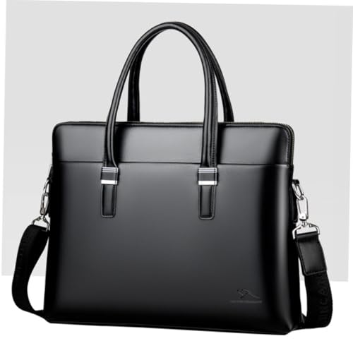 Sacoche cuir homme contre l'usure grand compartiment documents et ordinateur - 6