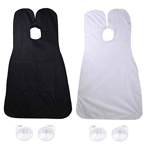 ITNP Bart Schürze Leichtgewicht Wasserdicht Bart Lätzchen Wasserdichter Reinigungsschutz aus Polyesterfaser bequem verstellbar Rasur Bartpflege Schürze Perfektes für Männer Cover