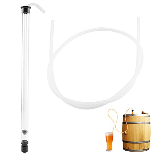 kit de sifón de embotellado con tubo de plástico,Mini tubo y abrazadera de sifón automático, para botella de cubo de cerveza y vino, Sifón Auto Sifón Sifón Bastidor Bastón Plástico Sifón Auto Si