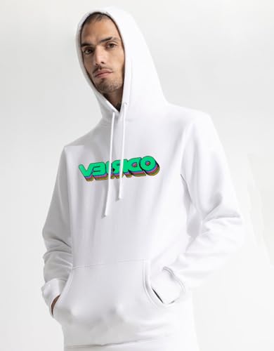 Image of Veirdo Cotton Poly Fleece Oversized Hooded Sweatshirt Baggy Fit Stylish Pocket Graphic Printed Hoodie for Men (Available in Sizes: S to 3XL)