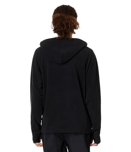 Image of Volcom Men's Polar Fleece Hooded 1 /2 Zip Snowboard Ski Baselayer