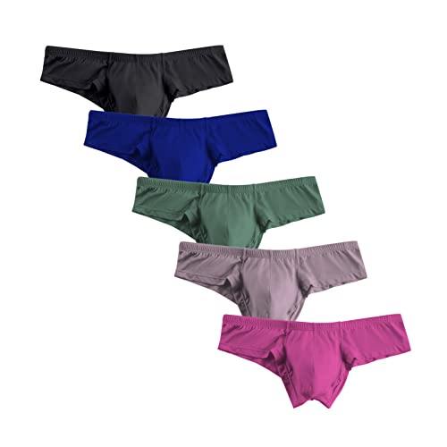 Men's Brief Bikini U Convex Half Hip Briefs Low Rise Modal Shorts