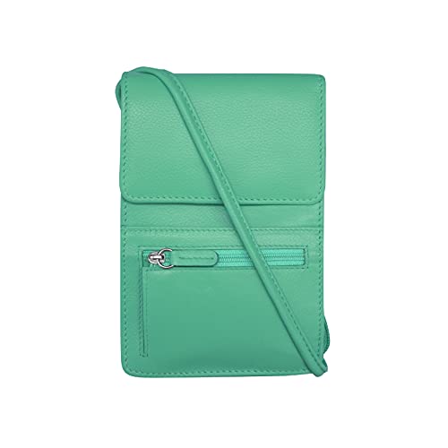 Image of ili New York 6827 Genuine Leather Crossbody Organizer with RFID Blocking Lining | Genuine Leather