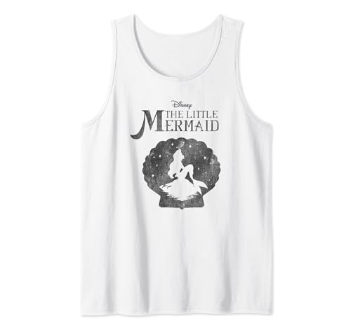 Débardeur Ariel silhouette La Petite Sirène Disney pour femme en coton