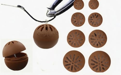 Karpela Bait Matrix Shell (Set of 4) Protective Shell for Soft Bait & Liver Turtle & Crawfish Resistant Carp & Catfish Rig (Brown Long Slot)