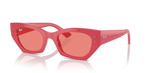 Ray-Ban RB4430 Zena Sunglasses, Red Cherry/Pink, 52 mm2