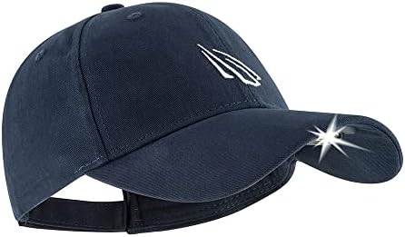 LED Hat Light - POWERCAP Baseball Cap with Light Built in - LED Cap Visor Light with Bright Headlight and IPX4 Rating