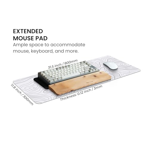 MAY FLOWER Large Gaming Mouse Pad