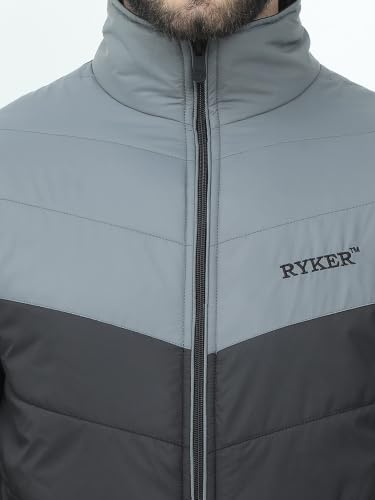Image of Ryker Regular Fit Polyester Men's Jacket Full Sleeve Zipper Jacket for Men's