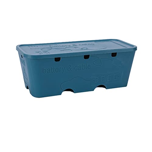 ARTIBETTER Multifunctional Plastic Cable Storage Case Power Strip Cord Hider Box for Wire Organization Home School Office