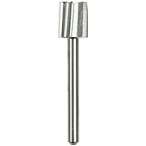 Dremel 115 Hochgeschwindigkeits-FrĂ€ser - Zubehörsatz fĂŒr Multifunktionswerkzeug mit 2 FrĂ€sern Ă 7,8mm zum Formen, Aushöhlen, Fugen, Schlitzen und Kegelförmigen Bohren in Weichmetall, Kunststoff, Holz