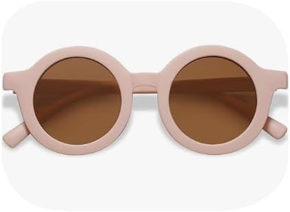 Unisex Toddler Sunglasses – UV400 Protection Kids Round Glasses for Boys Girls, Age 2-8