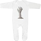 Pies incorporados Azeeda 6-12 Meses \'Mano Zombie\' Bebé Peleles para Dormir/Pijama (SS00042351)