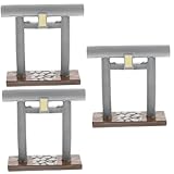 abaodam 3 pz accessori per cancelli torii arredamento giapponese per la casa arredamento da giardino zen all'aperto home decor ornamento pagoda arredamento della casa porta mini torii asia