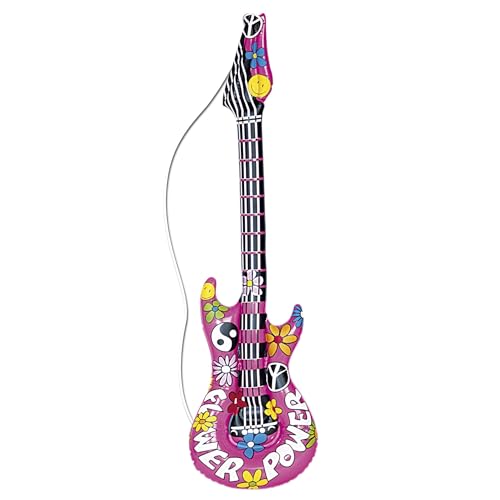 Widmann - Guitarra hinchable, longitud aprox. 105 cm, instrumento, guitarra de aire, fiesta temática, carnaval