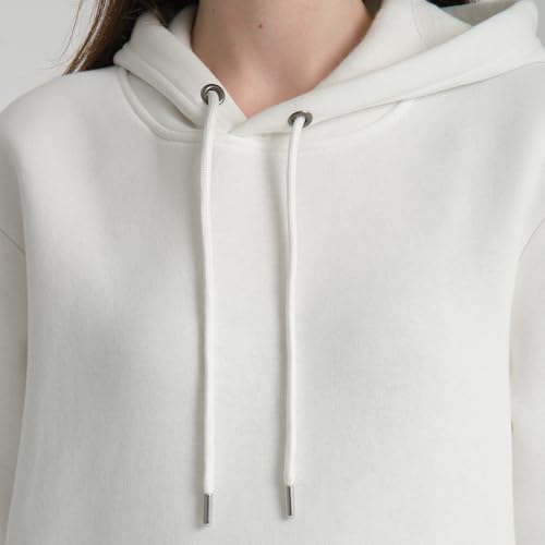Sudadera con capucha para mujer con interior afelpado térmico DIVINA blanco 4