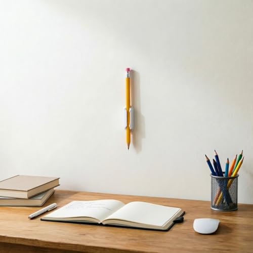 10 Pcs Silicone Pen holder Mount for Skylight Calendars Home Office White — view 4