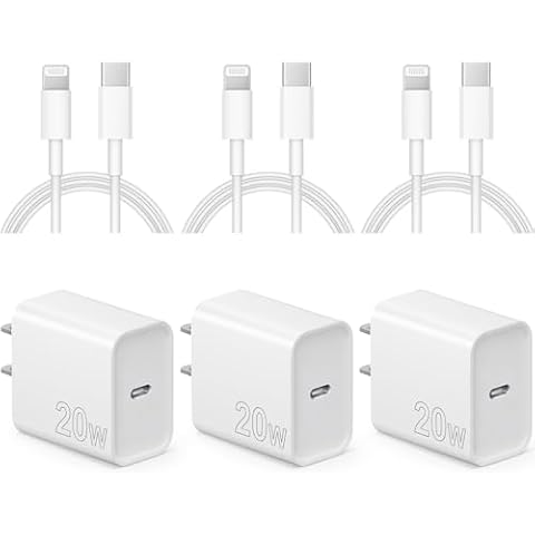 Novobit 3-Pack iPhone Charger Fast Charging USB C Charger iPad Charger USB C Charger Cover