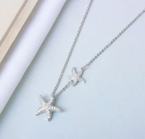Collier Pendentif en Zircon en Argent Sterling S925 Haute Joaillerie Fine