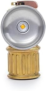 Barebones Miners Lantern โ Vintage-Inspired Rechargeable LED Lantern with Dimmable Light, Magnetic Base, Weatherproof Design, and Brass Finish โ Portable Camping and Indoor Decor Light