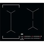 AEG 6000 Series Induction Hob, IKX64441CB, 4 Cooking Zones 60cm, Flexible Bridge Zones, Hob2Hood, Built-In Hob Timer, Key-lock, Assisted Cooking Sensors, 3 Step Residual Heat, 44x560x490mm, Black