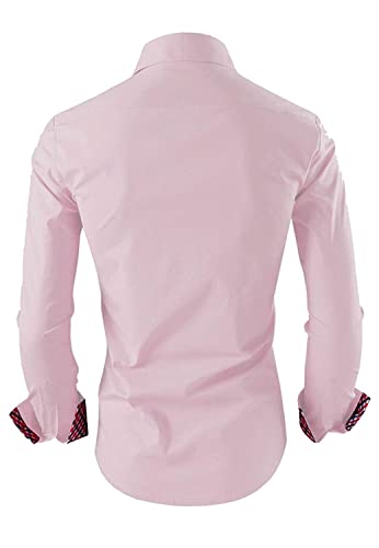 Image of Zombom Combo of Men's Solid Regular Fit Cotton Blend Full Sleeve Casual Shirts (Pack of 2)