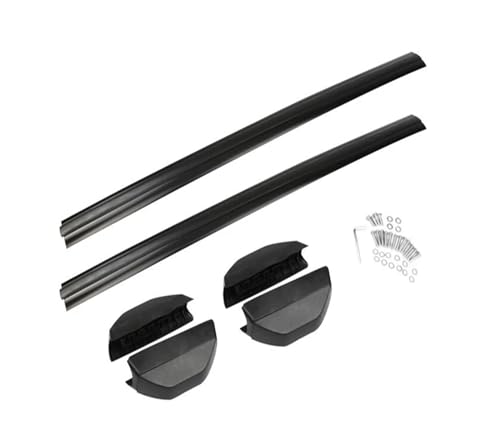 Barras Transversales para CRV 2001 2002-2007 132 LBS 60 KG 1 Par Rieles Laterales Negros Portaequipajes para Techo Coche Barras Cruzadas Montadas Azotea del Coche Baca Portaequipajes