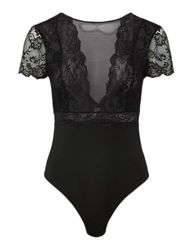 PIECES Pcsicca Ss Bodystocking Noos