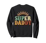 superdaddy - maglietta con scritta papà, regalo per la festa del papà felpa