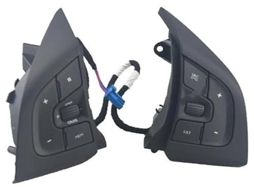 ZAPYVET Botón de Control de Crucero del Coche, for Citroen, for DS5 DS6 2013 2014 2015 2016 2017 2018 Botones de Interruptor de Control de Volumen de Audio del Volante Multifuncional del Coche Kit de