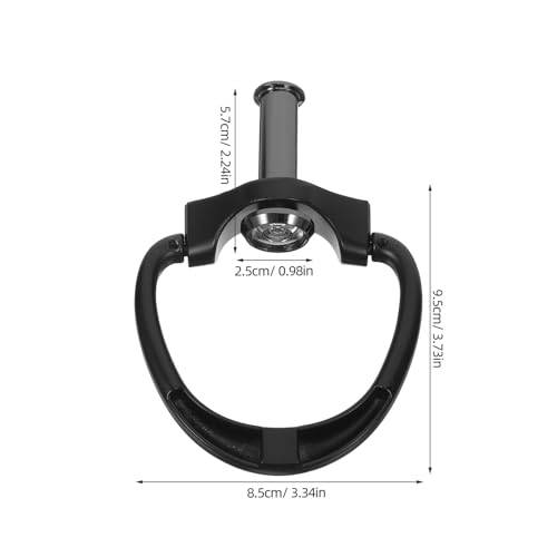 Aldaba de puerta de anillo negro resistente al clima con seguridad para entrada vintage 3