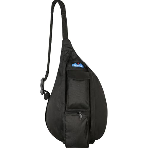 Image of KAVU Mini Rope Sling Pack with Adjustable Rope Shoulder Strap, Raven