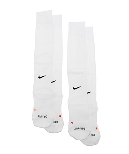 ナイキ 2P アカデミー フットボール DRI-FIT ソックス ホワイト/ブラック SX4650 101 21-23