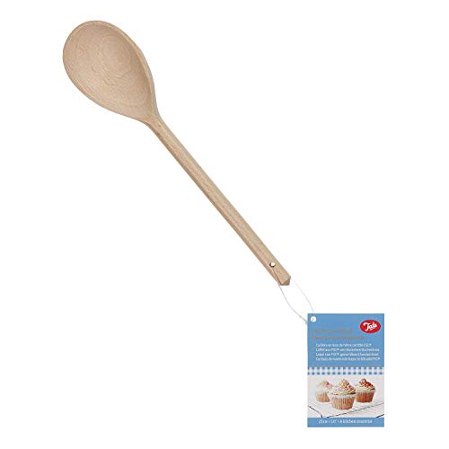 Tala Waxed Wooden Spoon 30.5 cm Durable Cooking Spoon for Everyday Use Safe for Non-Stick Cookware Beige