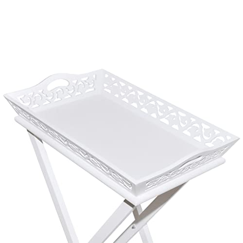 Mesa plegable con bandeja extraíble de madera para optimizar tu espacio 8